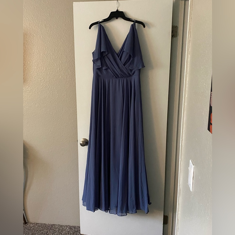 Elegant Blue Evening Gown/Mother of the Bride dress